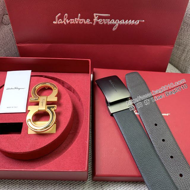 菲拉格慕男女士皮帶 Ferragamo雙扣高端禮盒腰帶  jjp2111